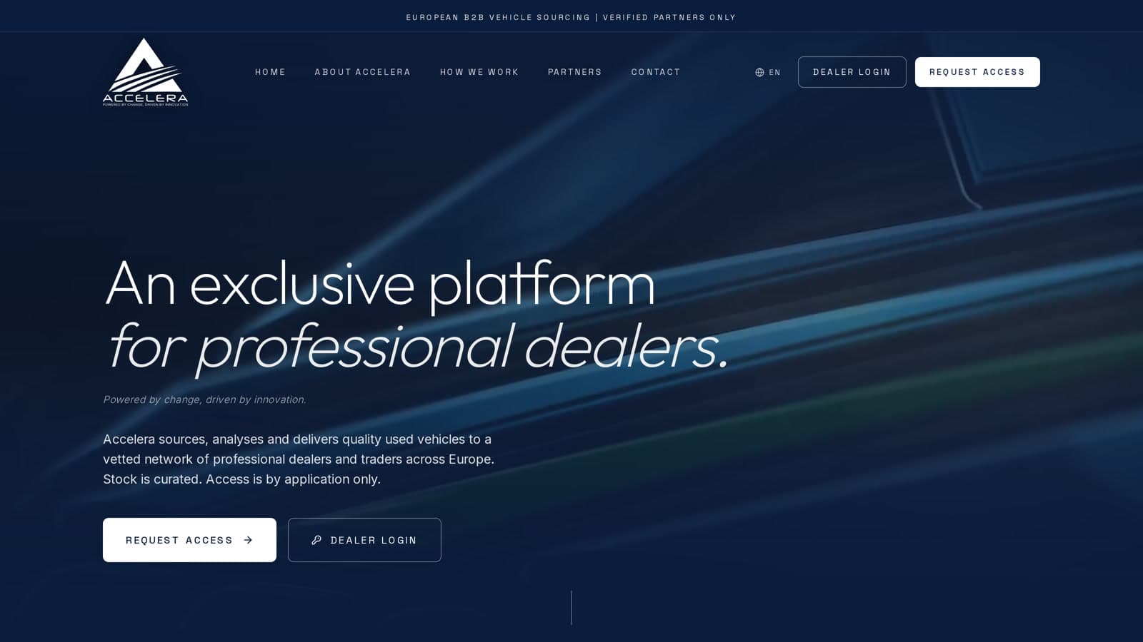 De website van Accelera Automotive